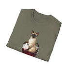 Aristocrat Cat in a Wine Glass T-Shirt