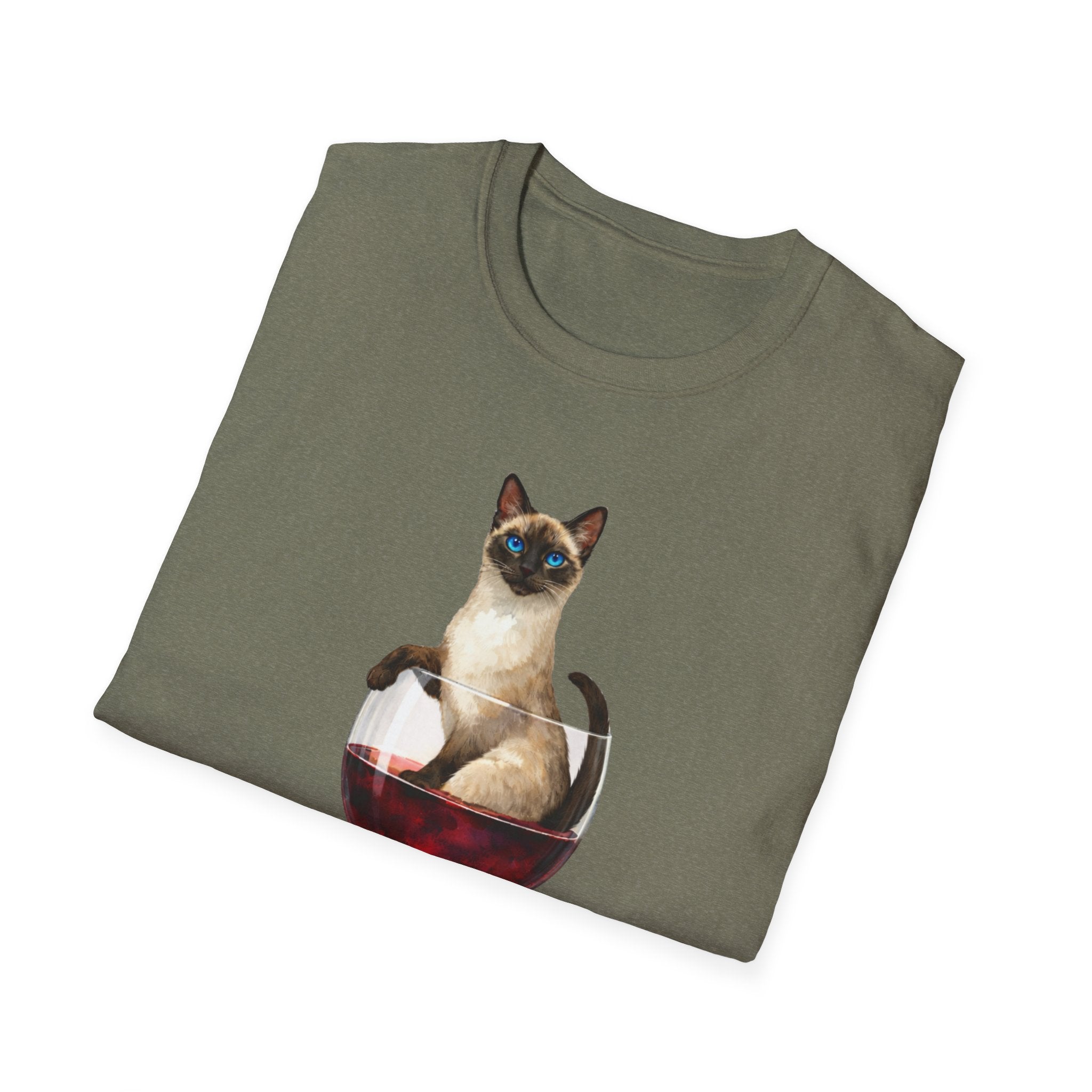 Aristocrat Cat in a Wine Glass T-Shirt