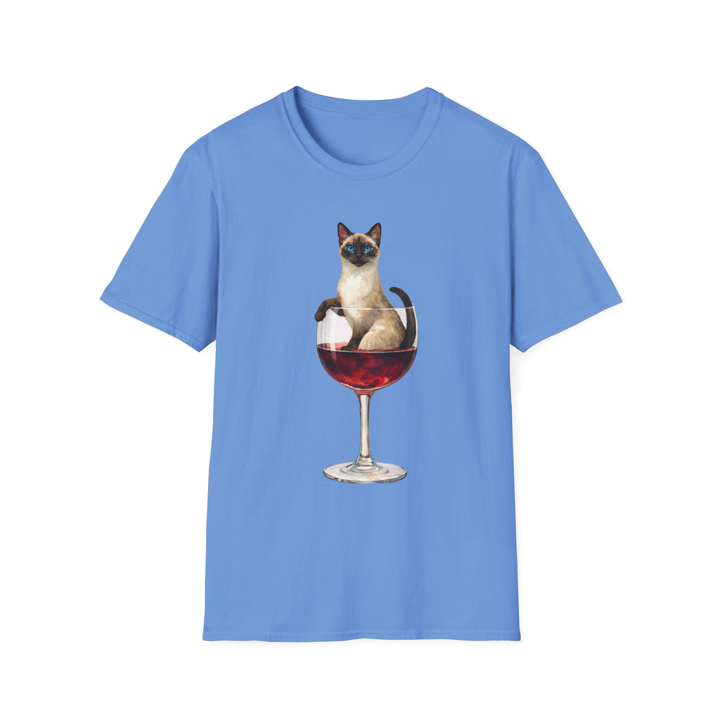 Aristocrat Cat in a Wine Glass T-Shirt