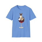 Aristocrat Cat in a Wine Glass T-Shirt