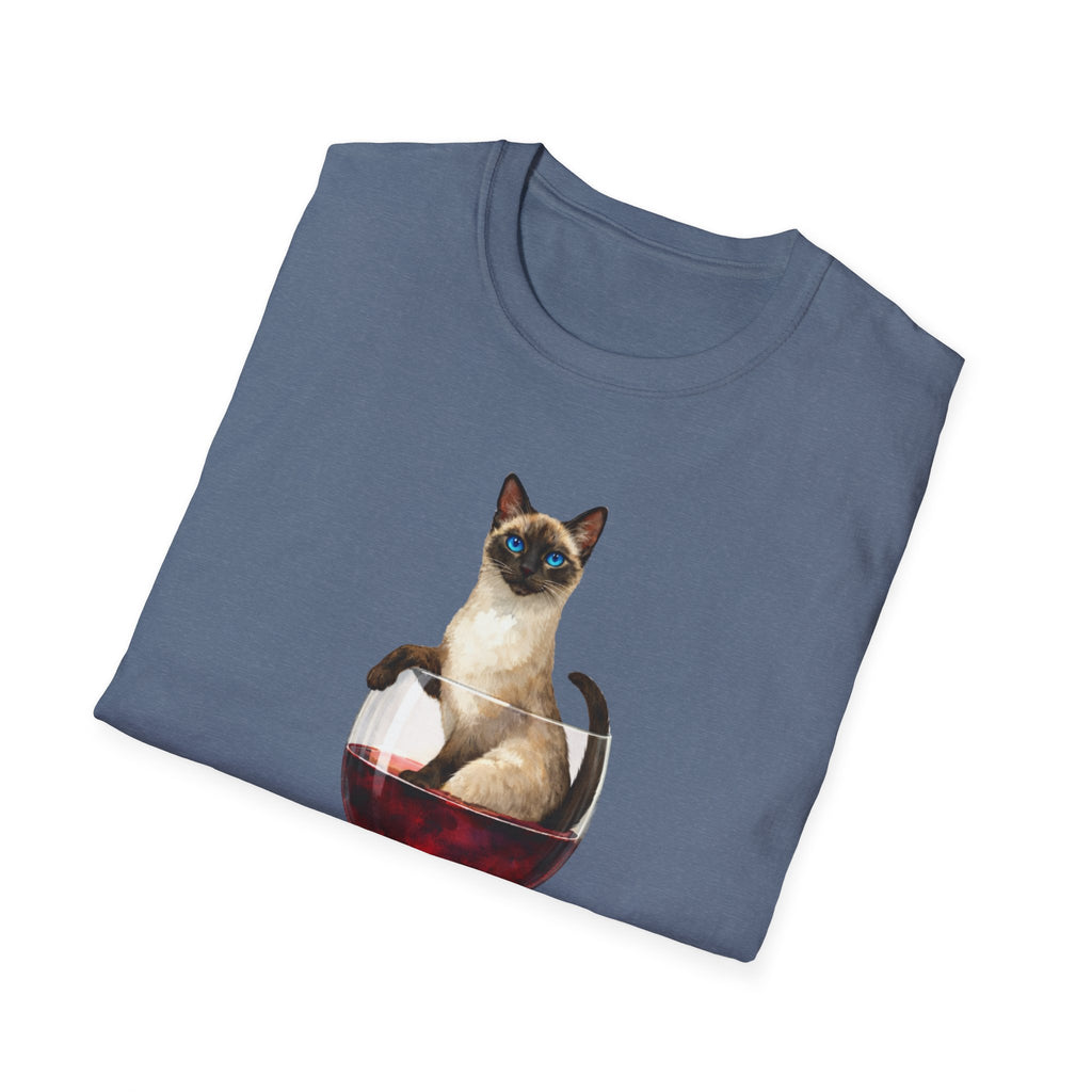 Aristocrat Cat in a Wine Glass T-Shirt