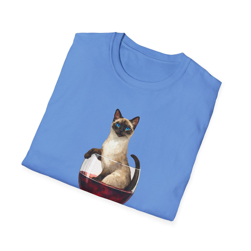Aristocrat Cat in a Wine Glass T-Shirt