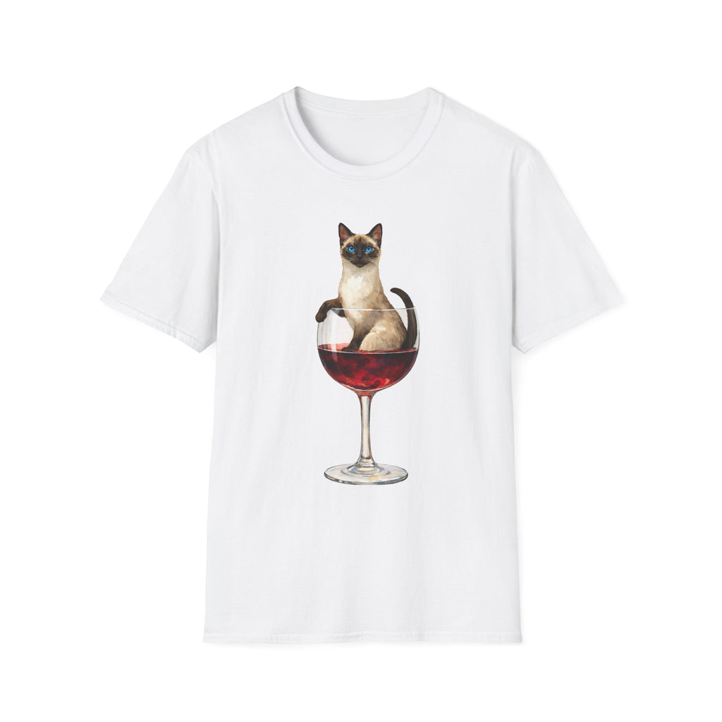 Aristocrat Cat in a Wine Glass T-Shirt