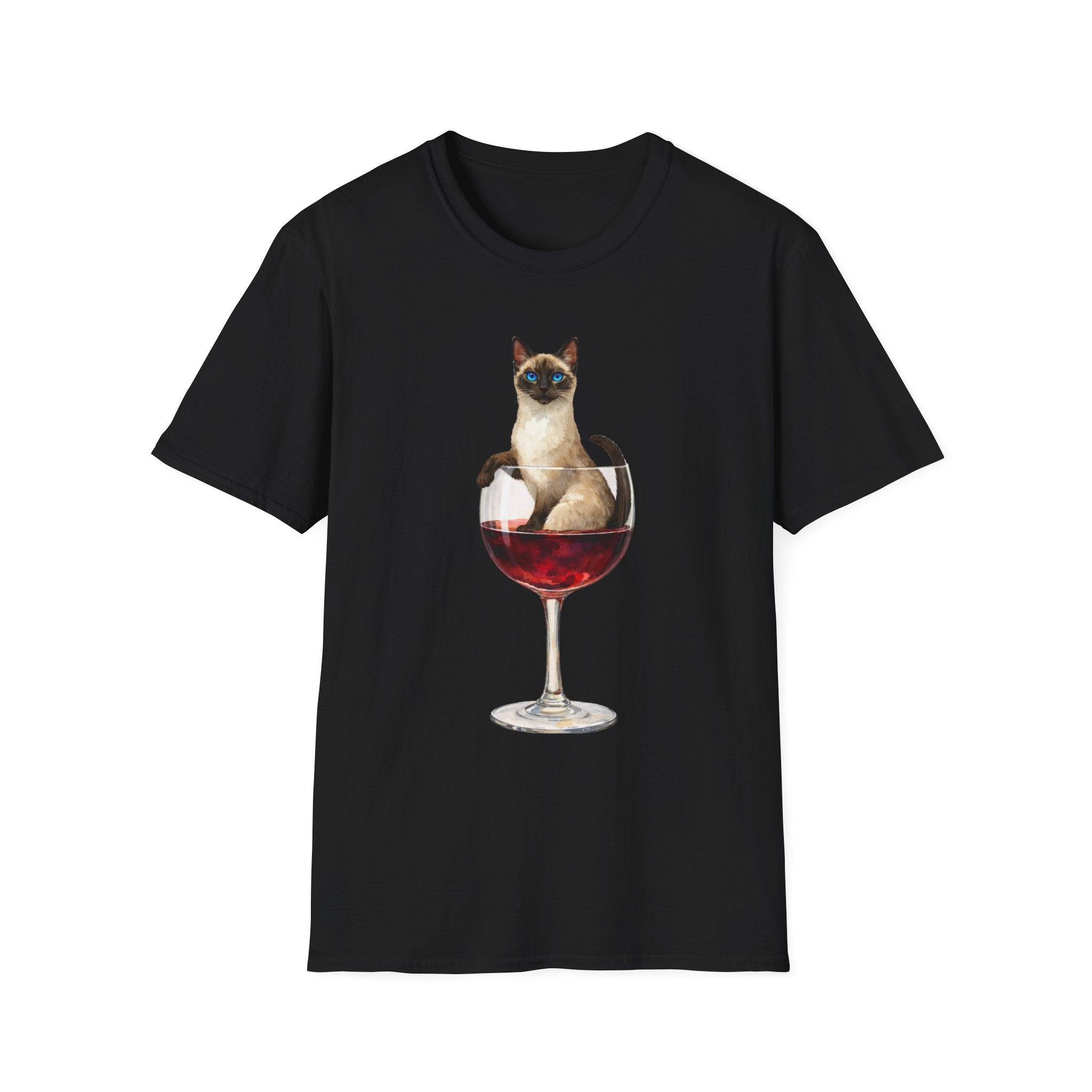 Aristocrat Cat in a Wine Glass T-Shirt