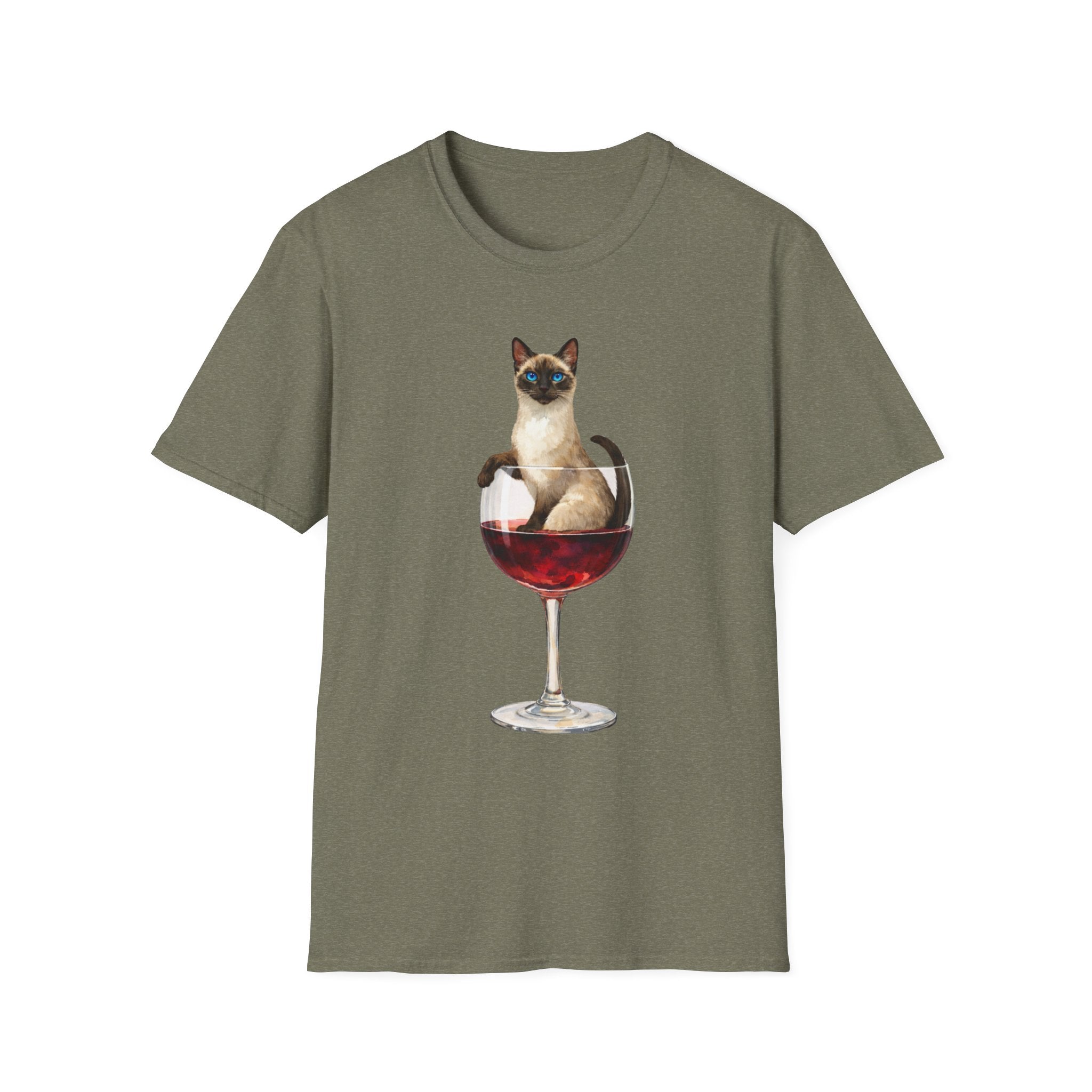 Aristocrat Cat in a Wine Glass T-Shirt