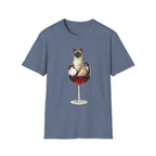 Aristocrat Cat in a Wine Glass T-Shirt