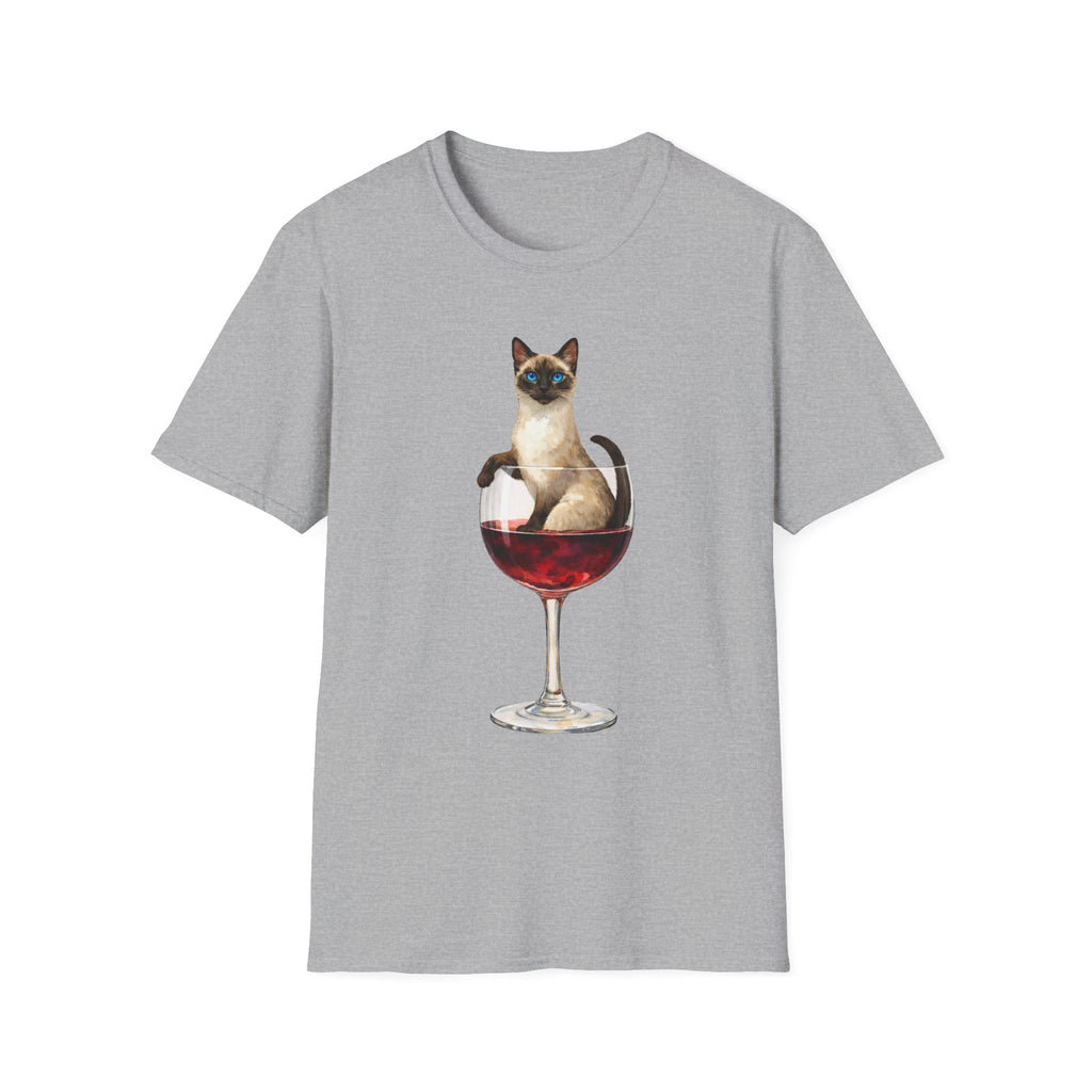 Aristocrat Cat in a Wine Glass T-Shirt