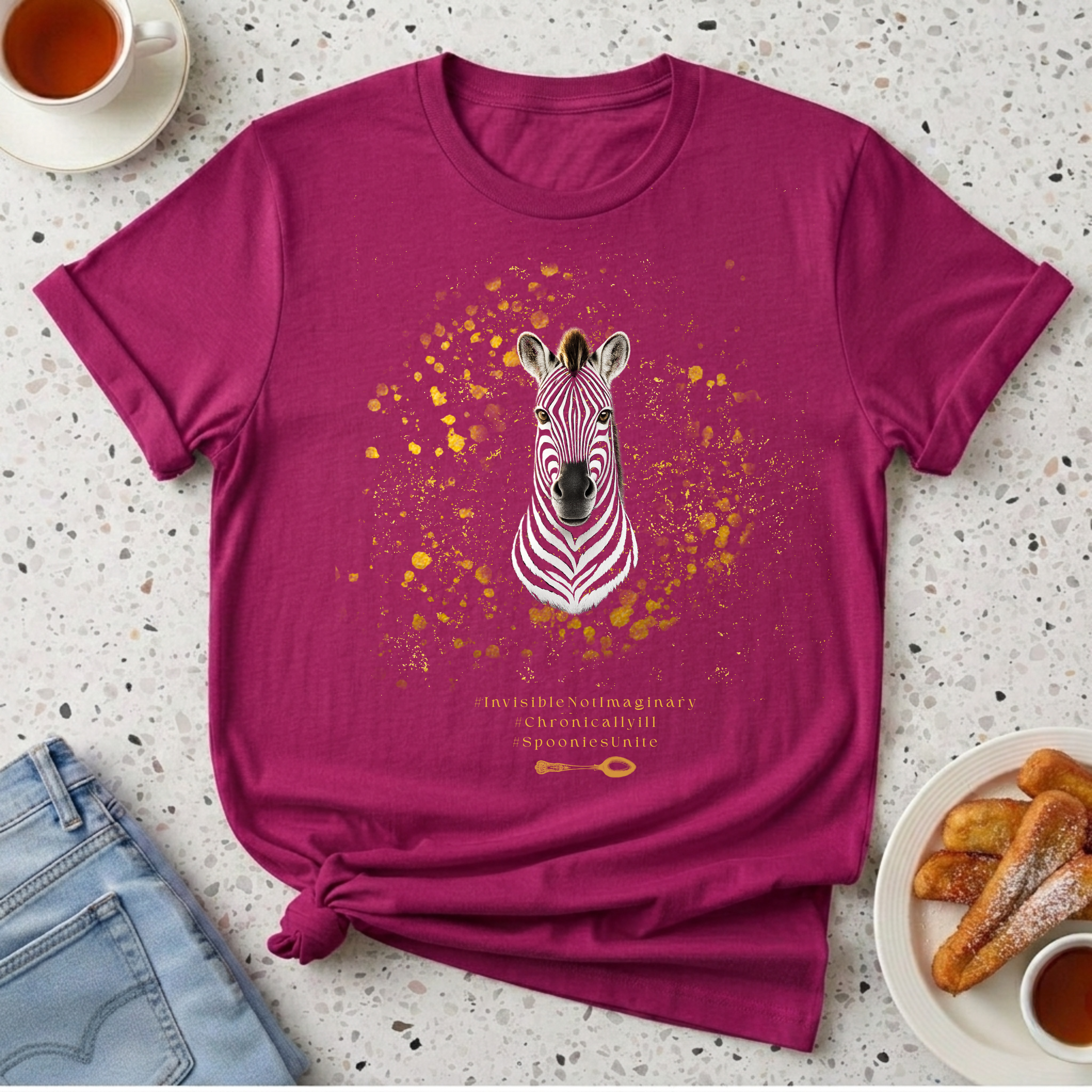 Zebra Spoonie T-Shirt