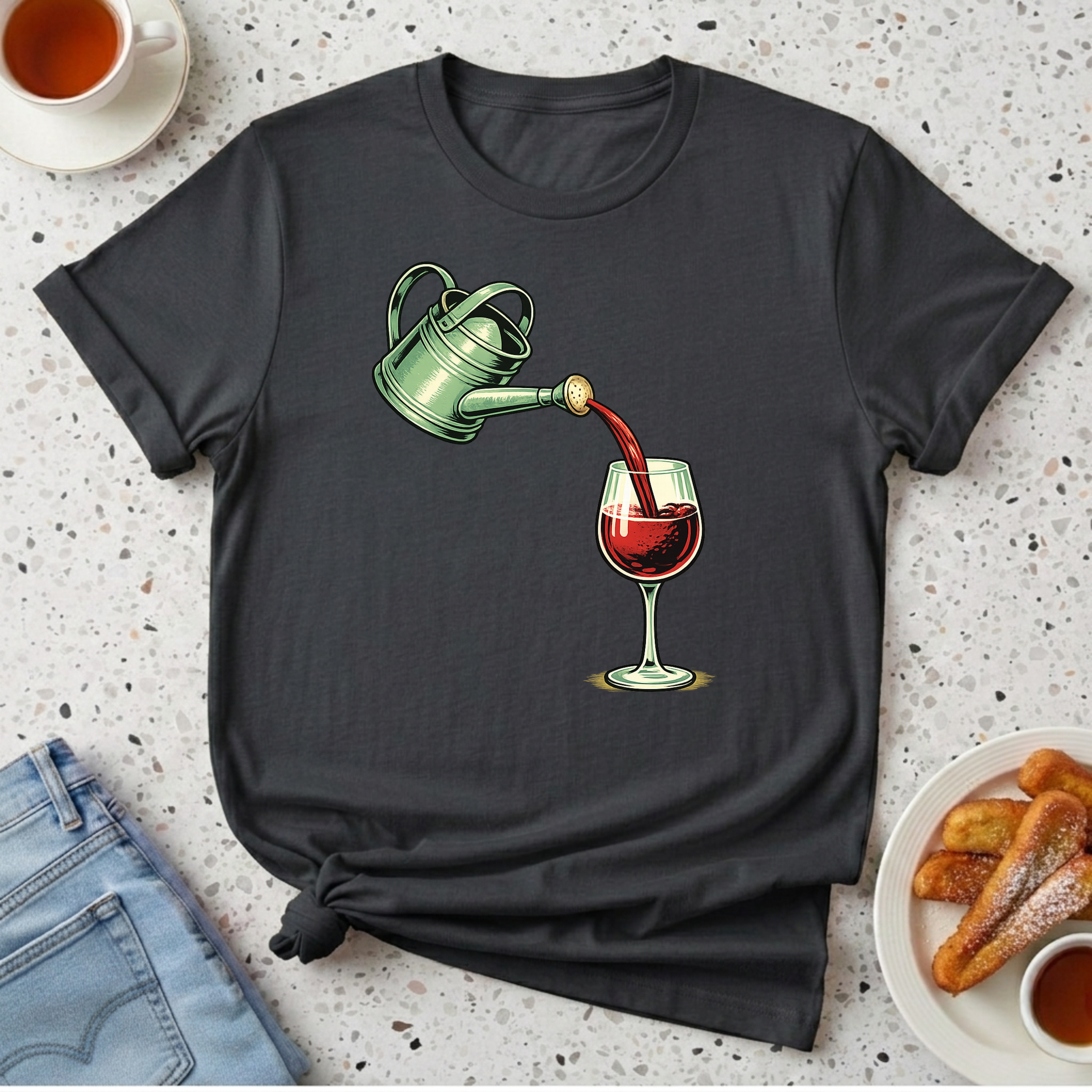 Wine Watering Can T-Shirt