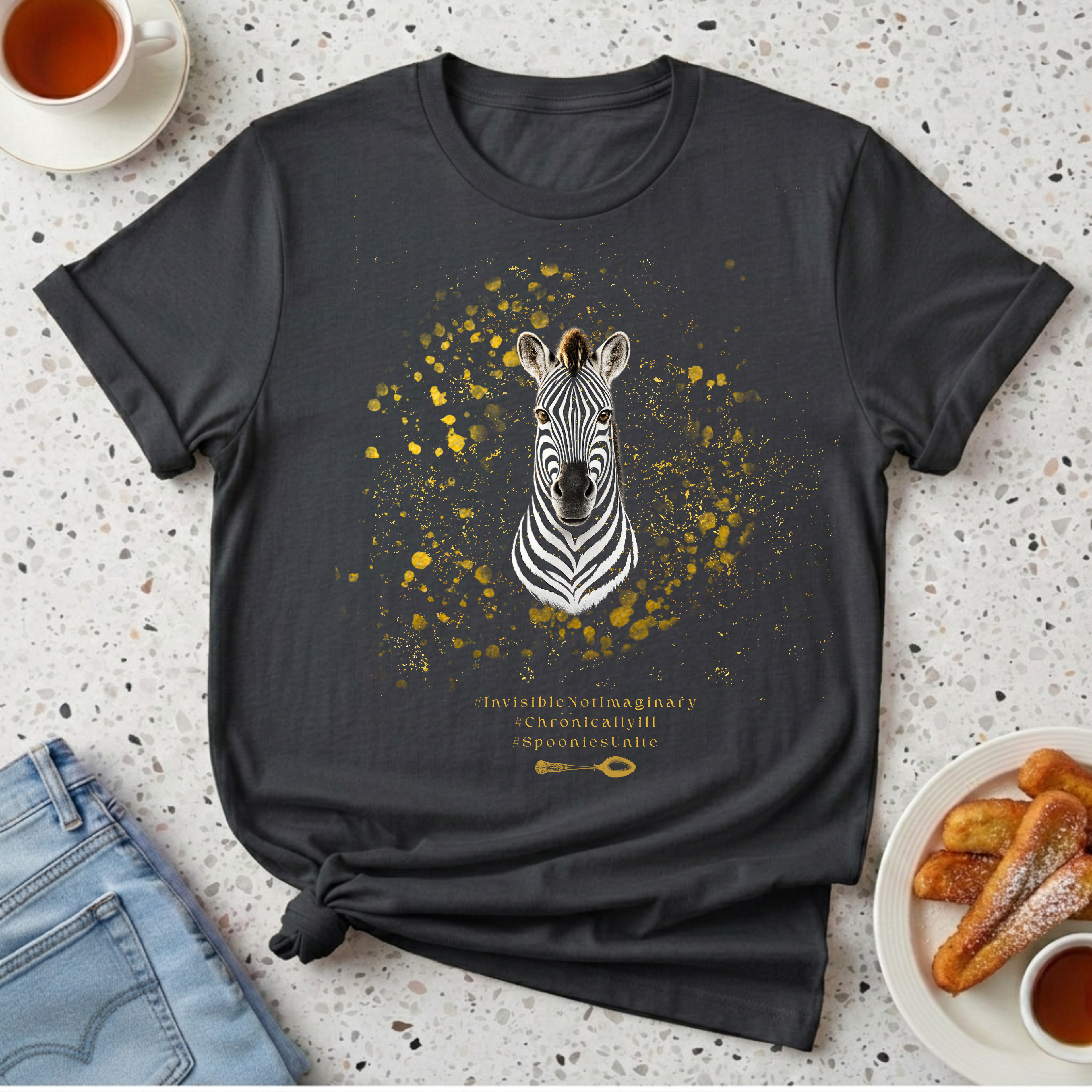 Zebra Spoonie T-Shirt
