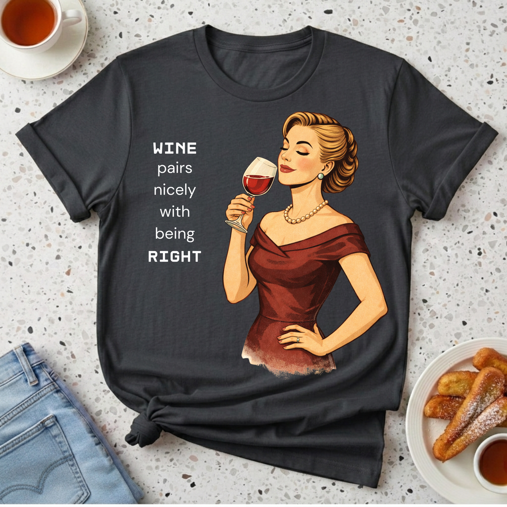 Wine Pairs Well With Being Right T-Shirt
