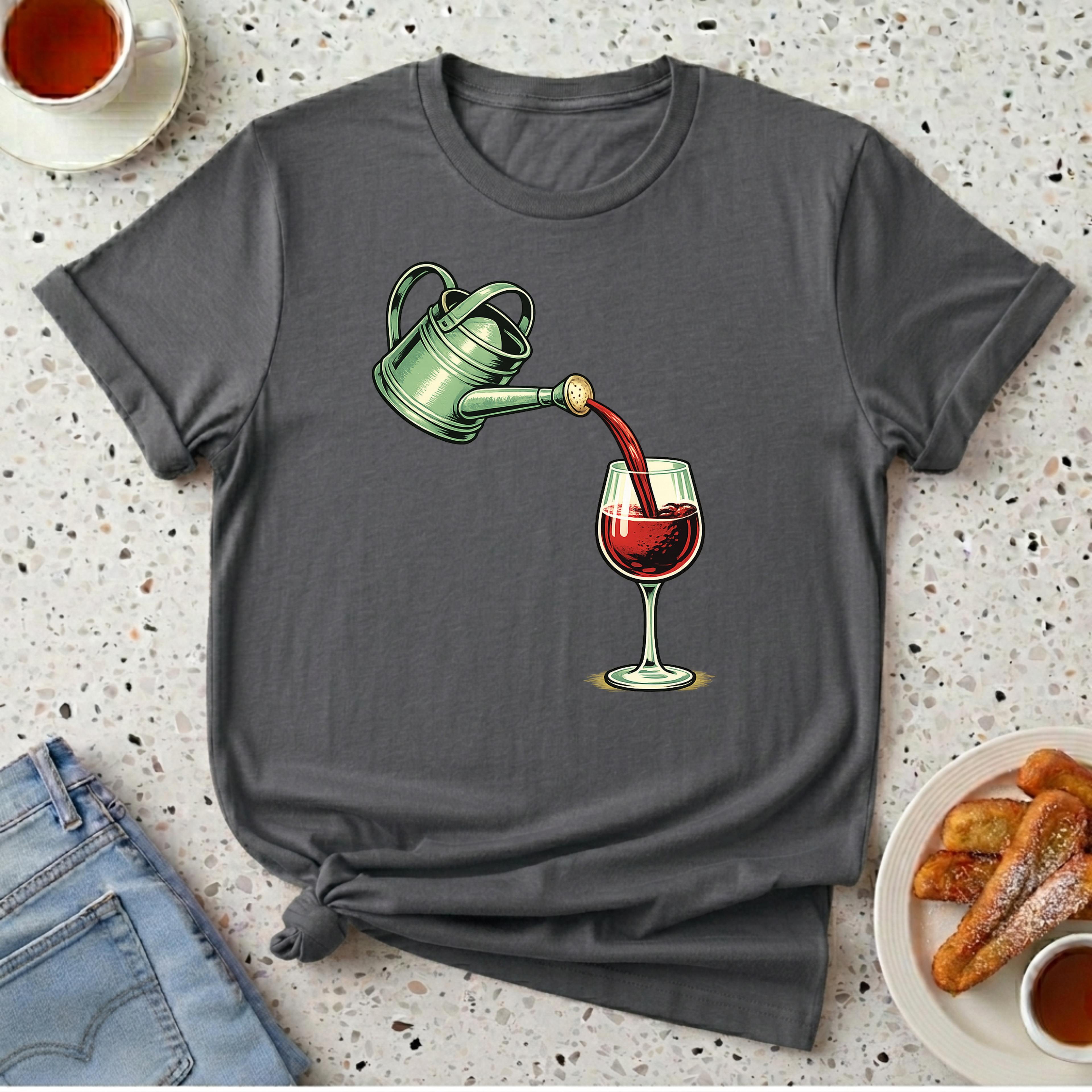 Wine Watering Can T-Shirt