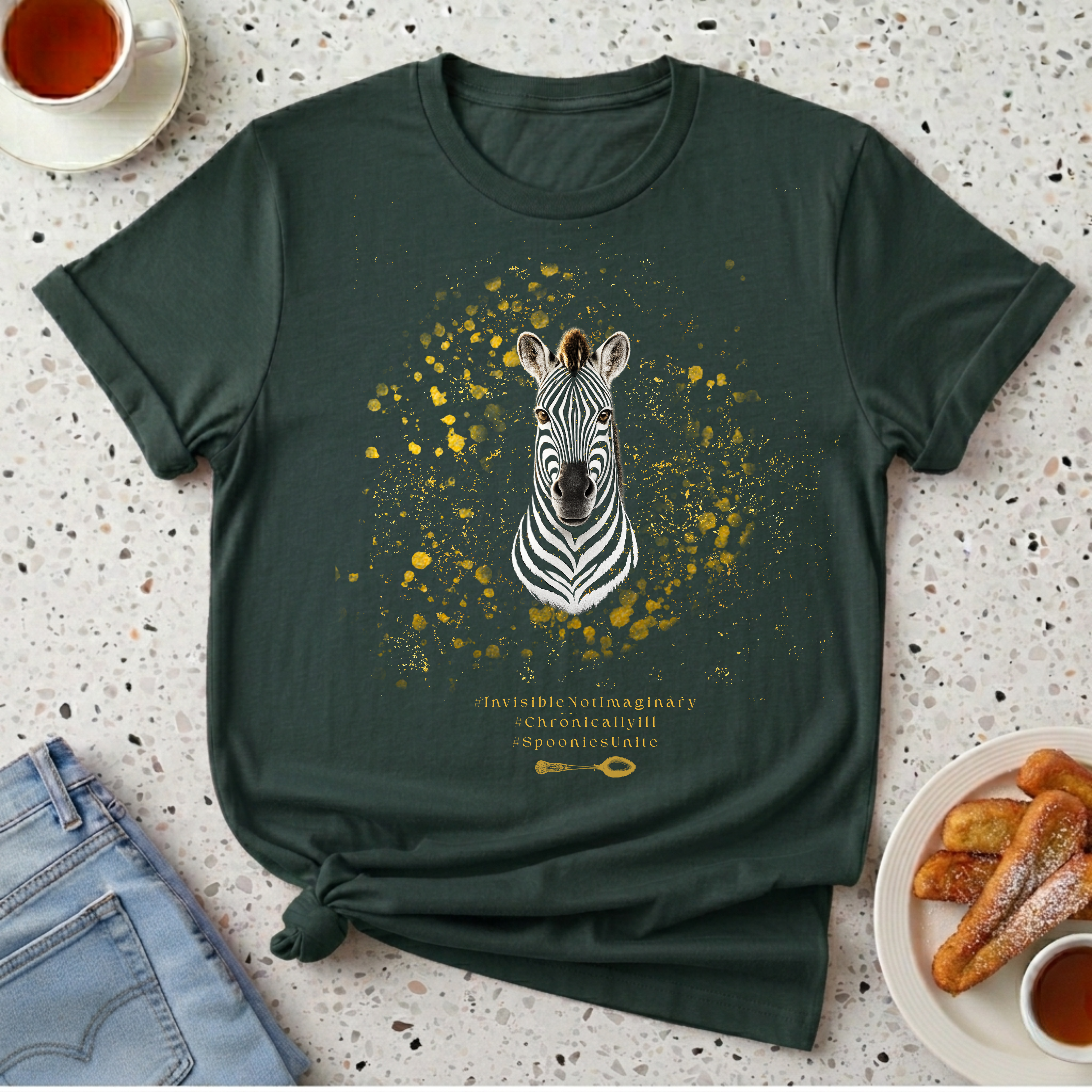 Zebra Spoonie T-Shirt
