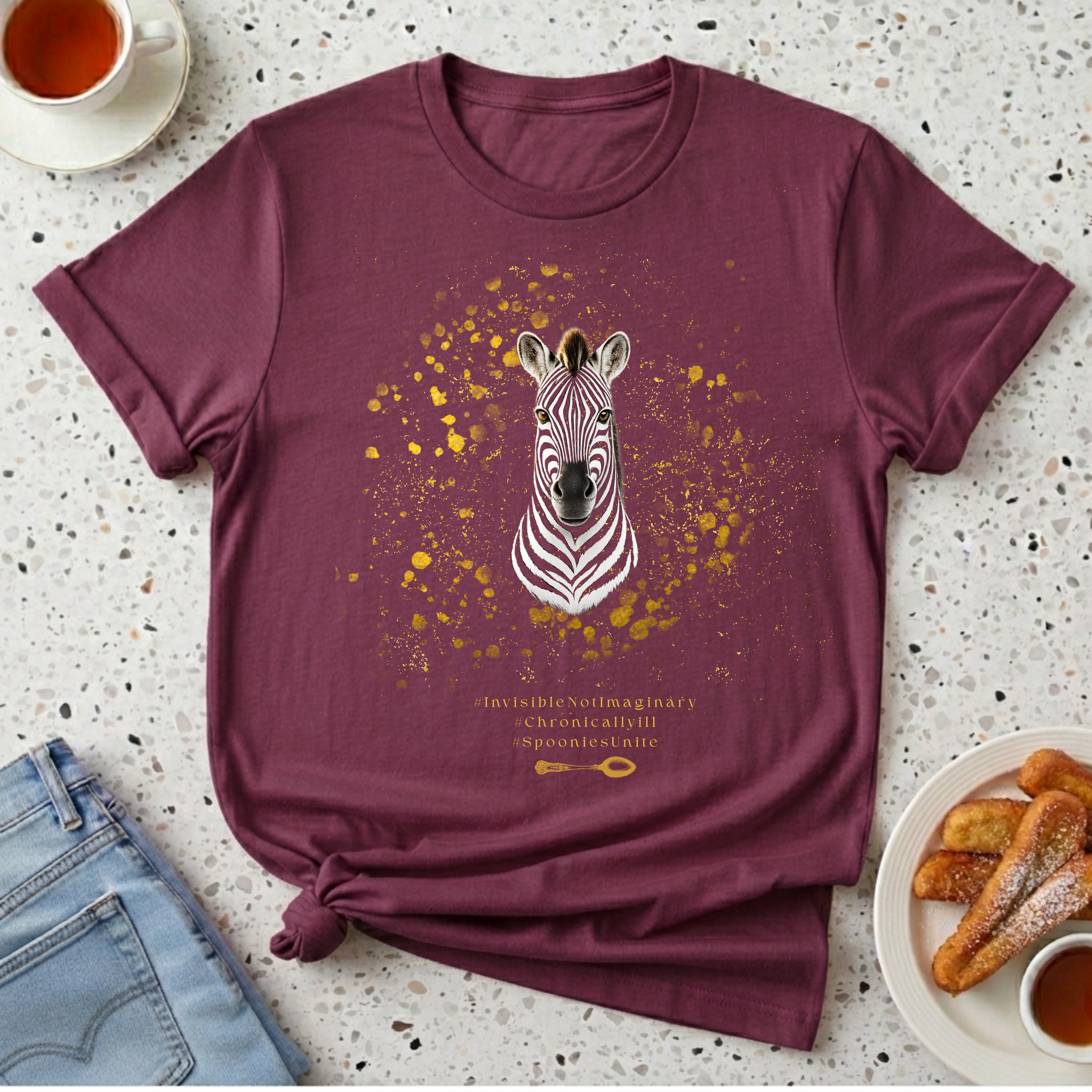 Zebra Spoonie T-Shirt