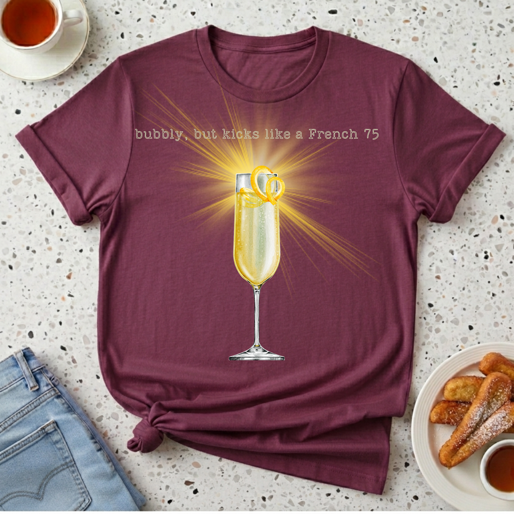 French 75 Cocktail T-Shirt