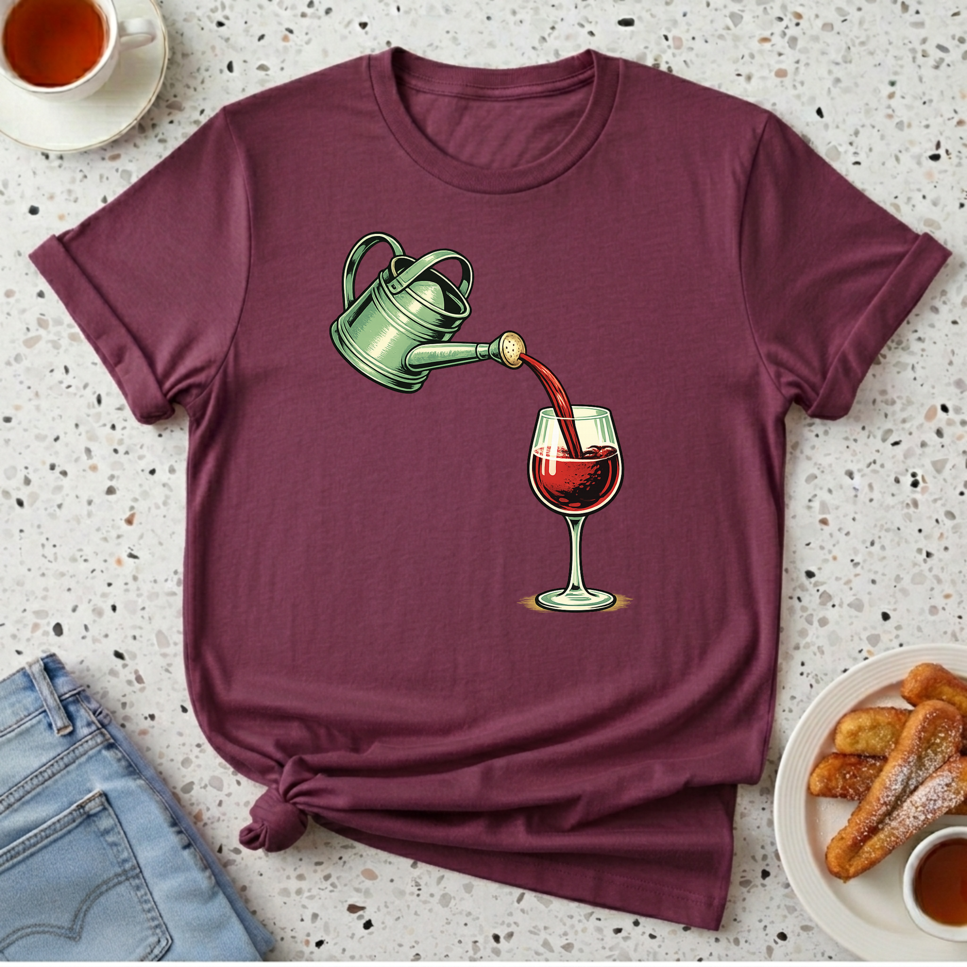 Wine Watering Can T-Shirt