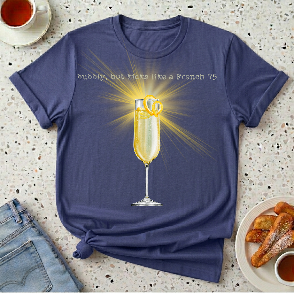 French 75 Cocktail T-Shirt