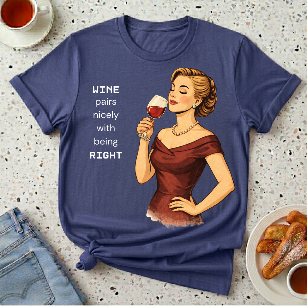 Wine Pairs Well With Being Right T-Shirt