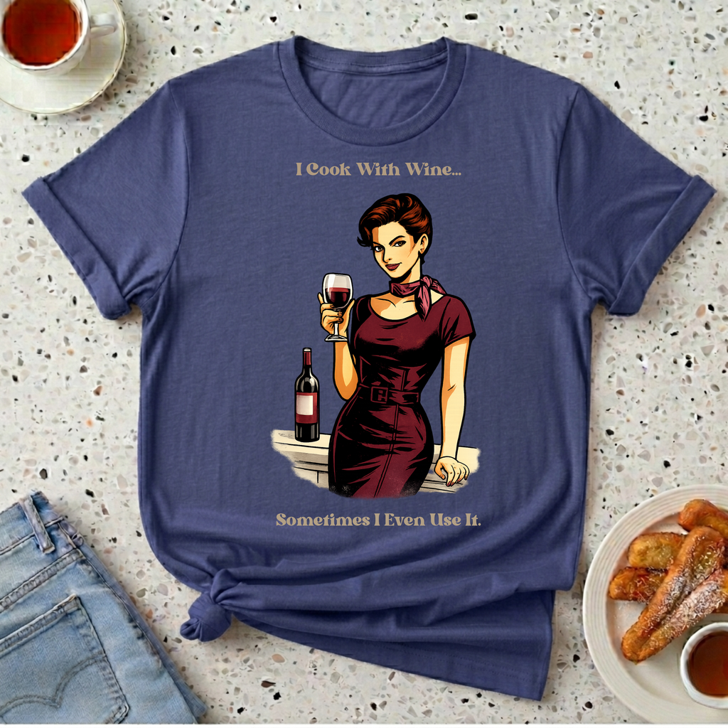 I Cook With Wine T-Shirt