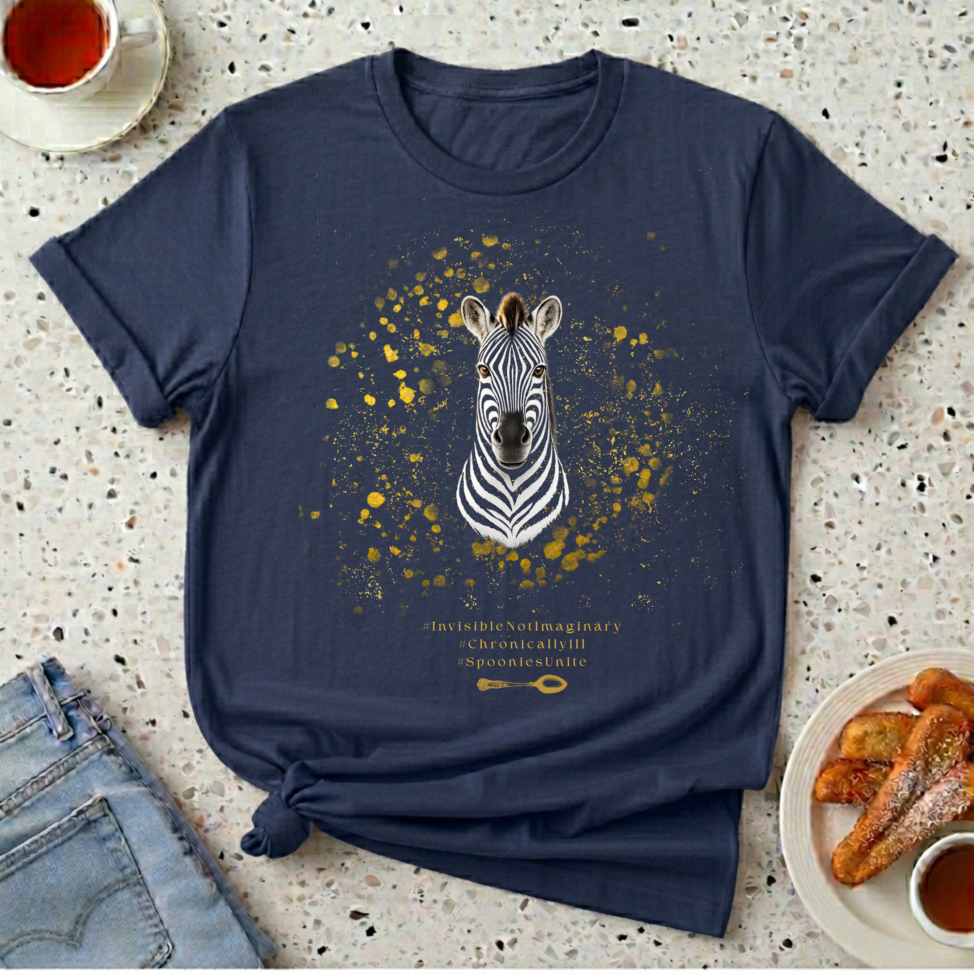 Zebra Spoonie T-Shirt