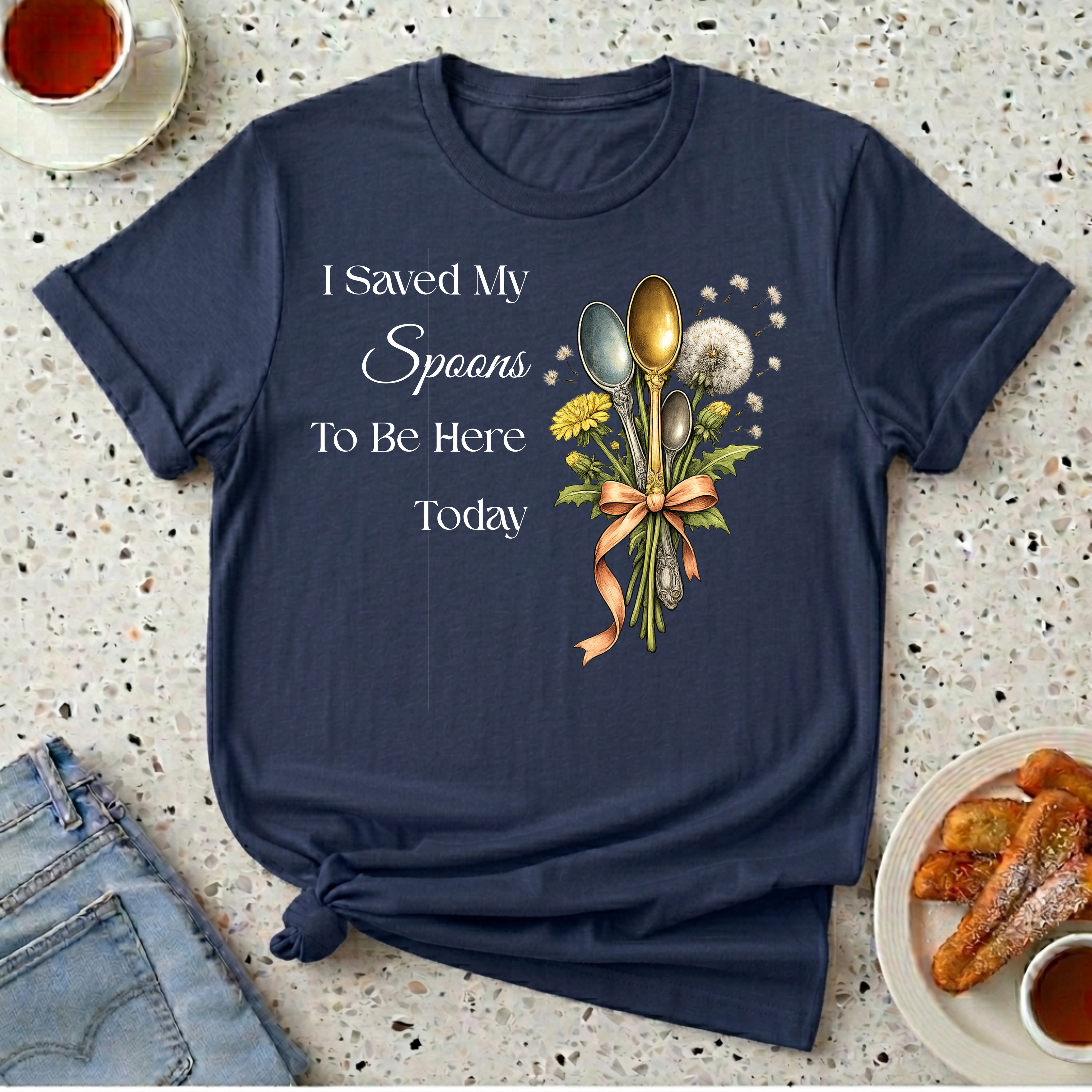 I Saved My Spoons to Be Here Today Spoon Bouquet T-Shirt