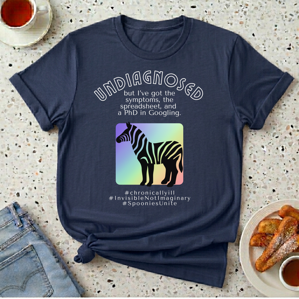 Undiagnosed - Rainbow Zebra T-Shirt