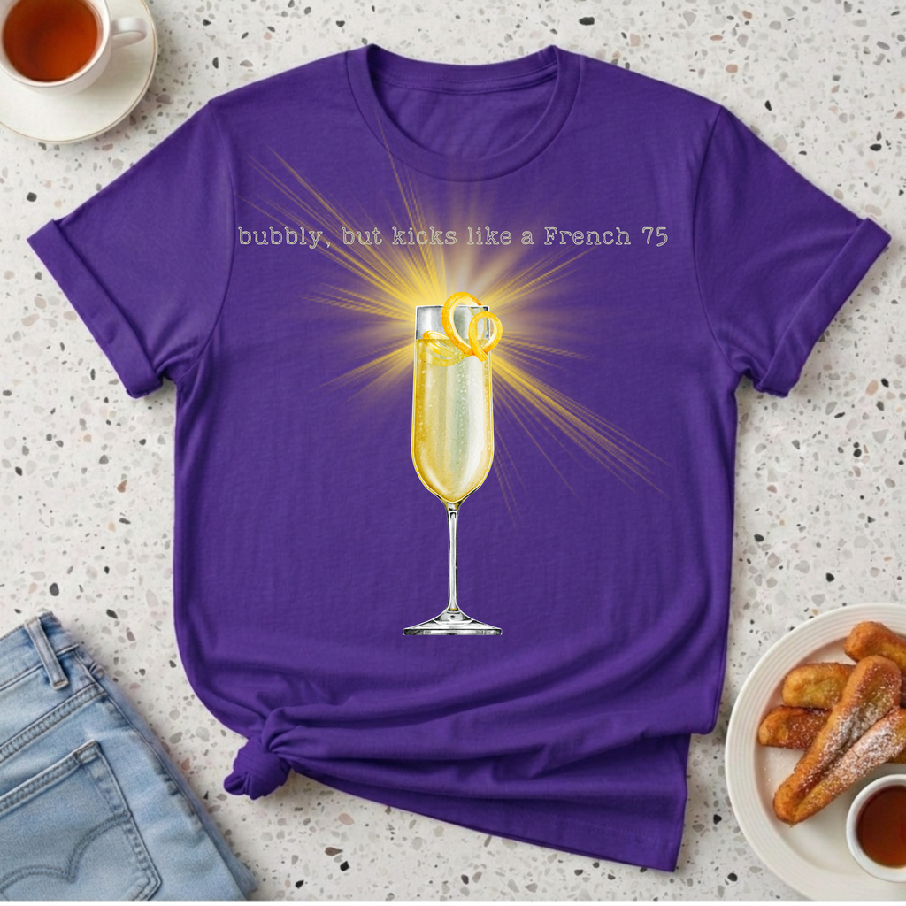 French 75 Cocktail T-Shirt