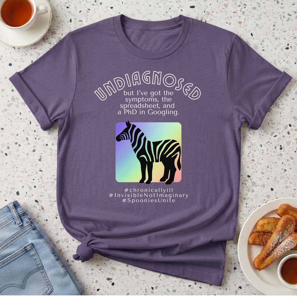 Undiagnosed - Rainbow Zebra T-Shirt
