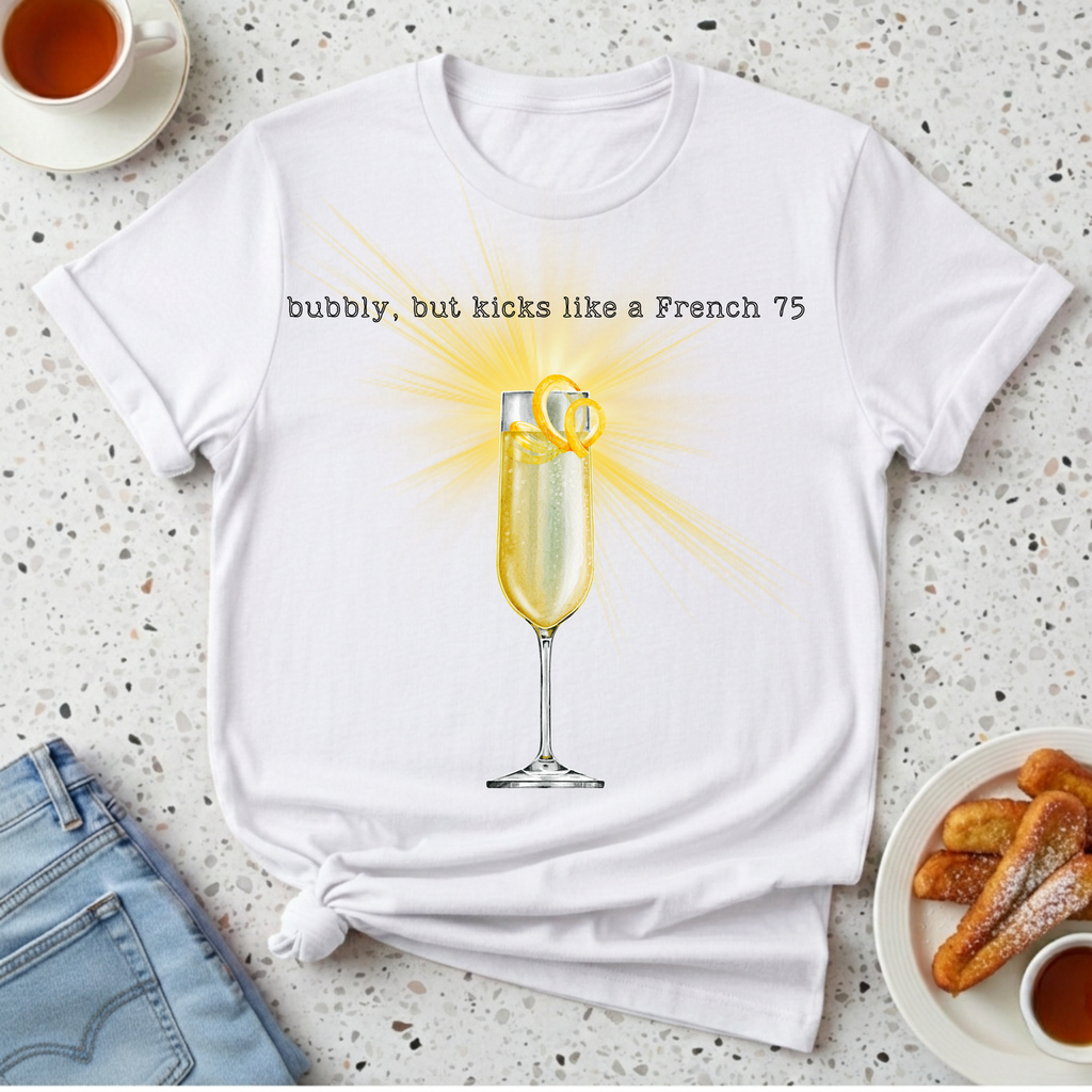 French 75 Cocktail T-Shirt