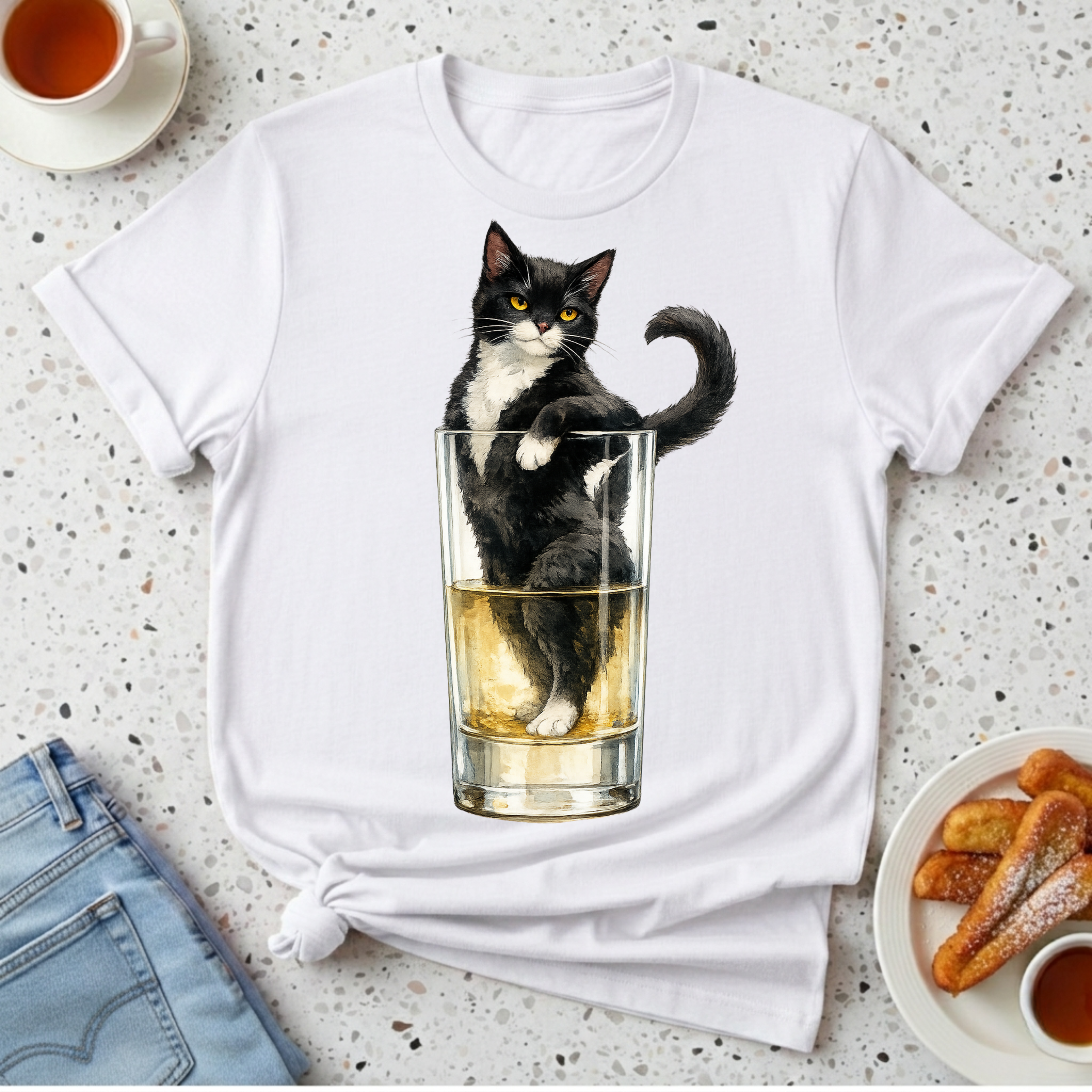 Tuxedo in a Highball T-Shirt