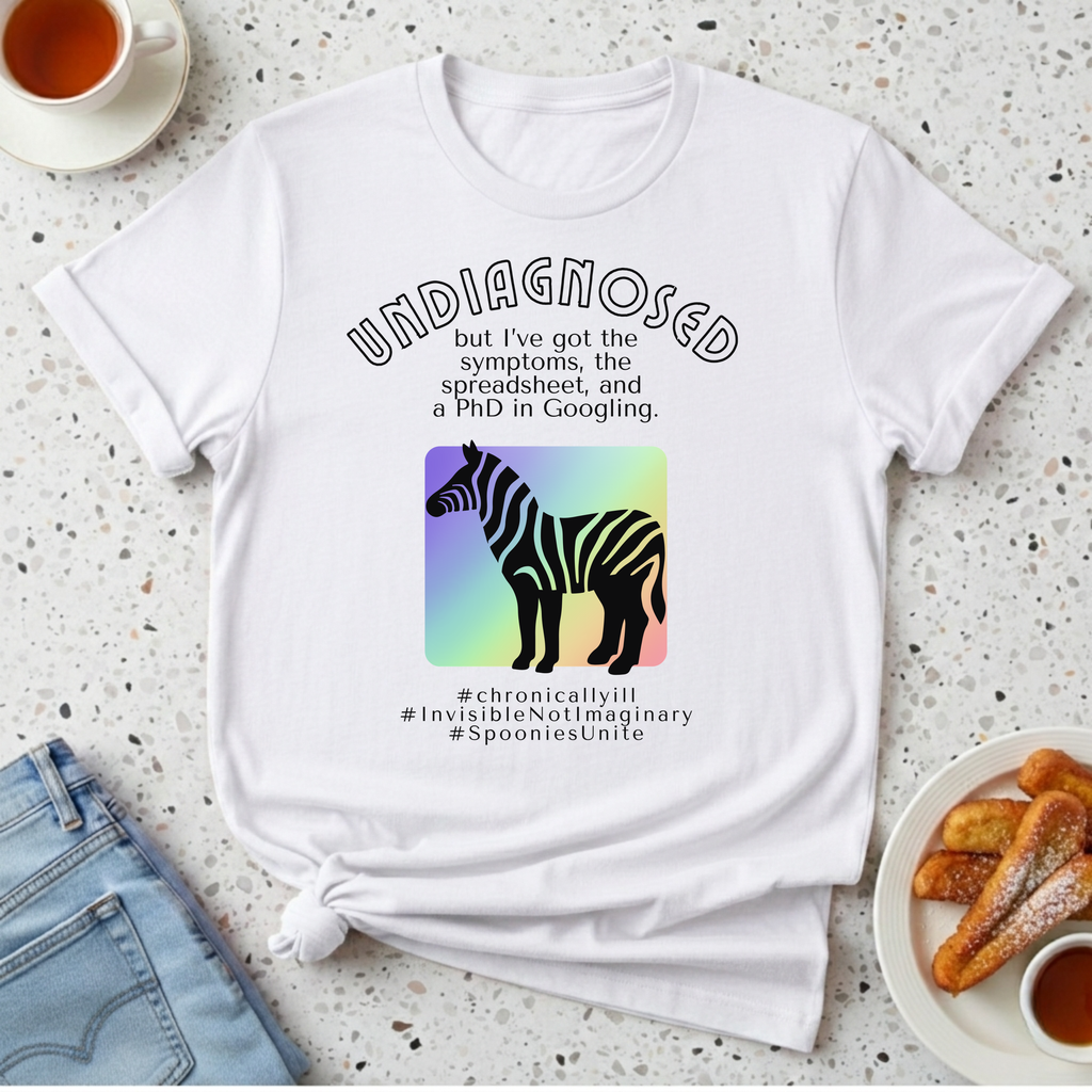 Undiagnosed - Rainbow Zebra T-Shirt